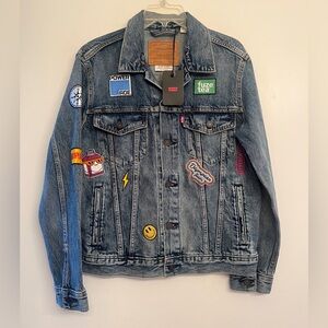 Levi's Limited Macys
Exclusive All Over Embellished Trucker Jacket size S . RARE